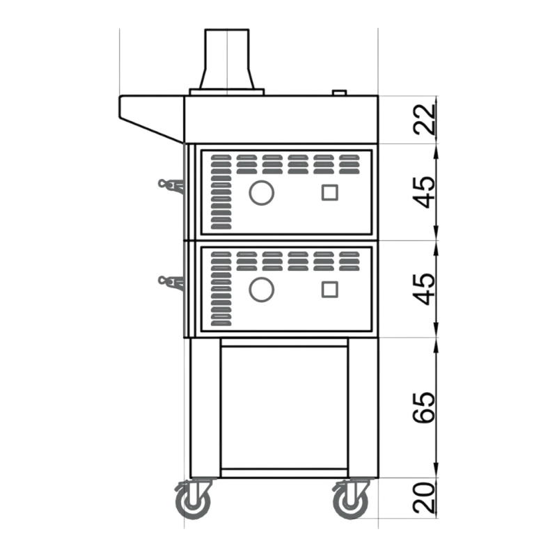Sud Forni Zaffiro - 500˚C - 4 Pizza Oven - Expandable - Image 4