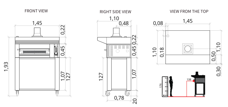 Sud Forni Zaffiro - 500˚C - 6 Pizza Oven - Expandable - Image 5