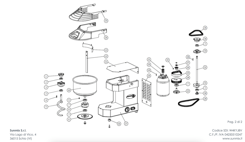 Sunmix Small Line 20 Bearing Kit - Image 2